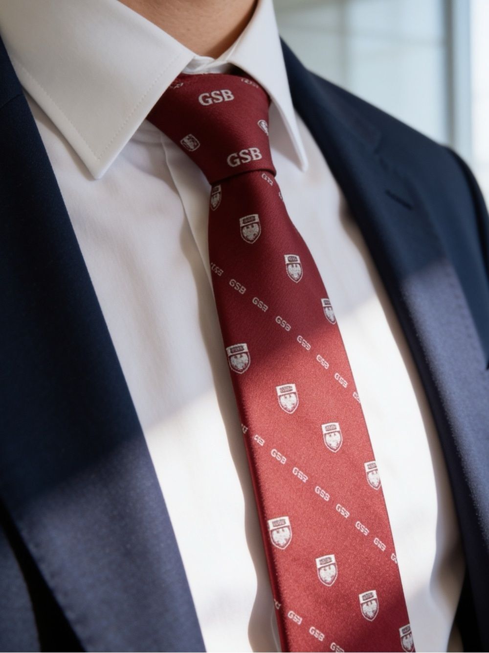 Givenchy Red and White mens Patterned Tie silk